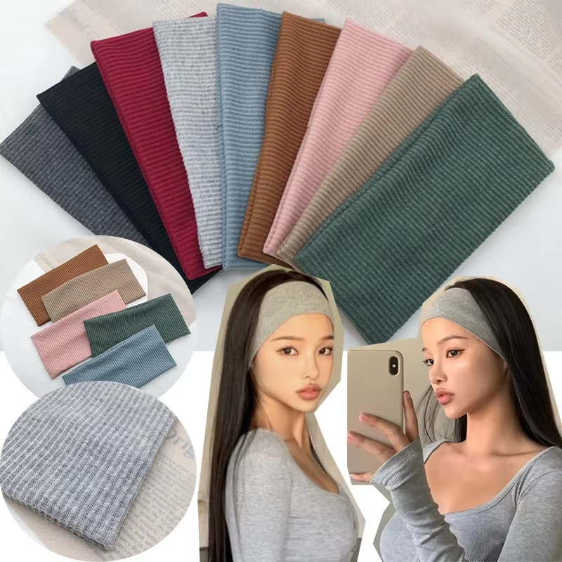 Women'S Yoga Accessories - Women Solid Color Knitting Headband Elastic