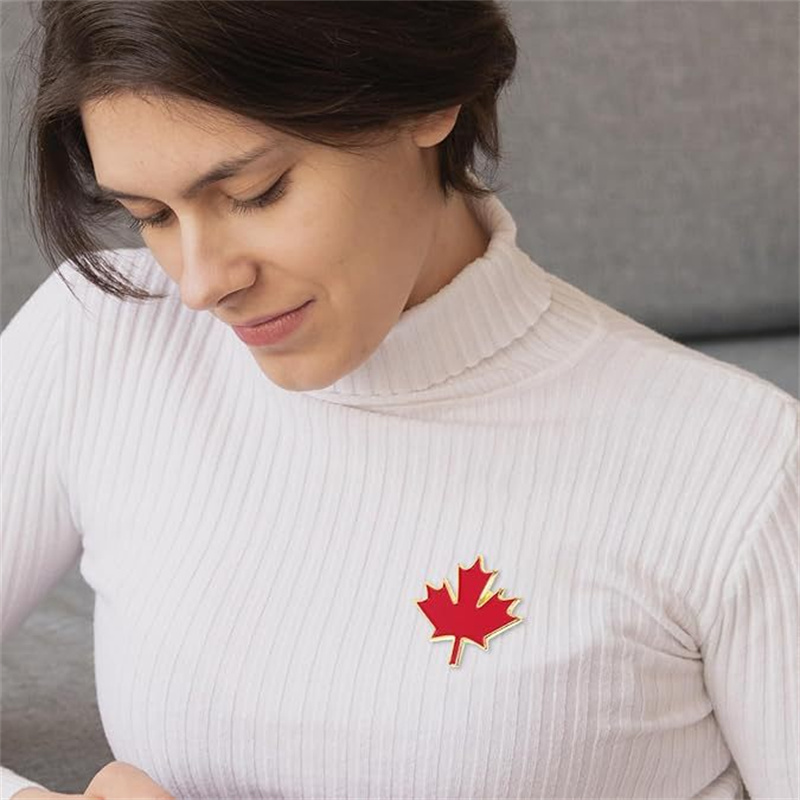 Women'S Accessories Canada - Red Canada Maple Leaf Brooches Women