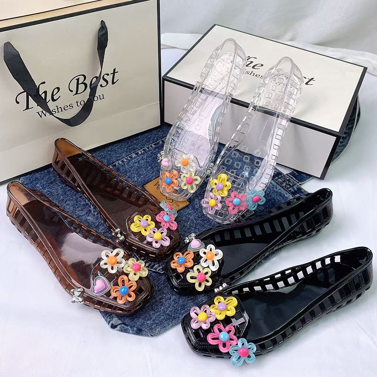 Women Accessories Trendy - Fashionable Women's Shoes Jelly Crystal Shoes