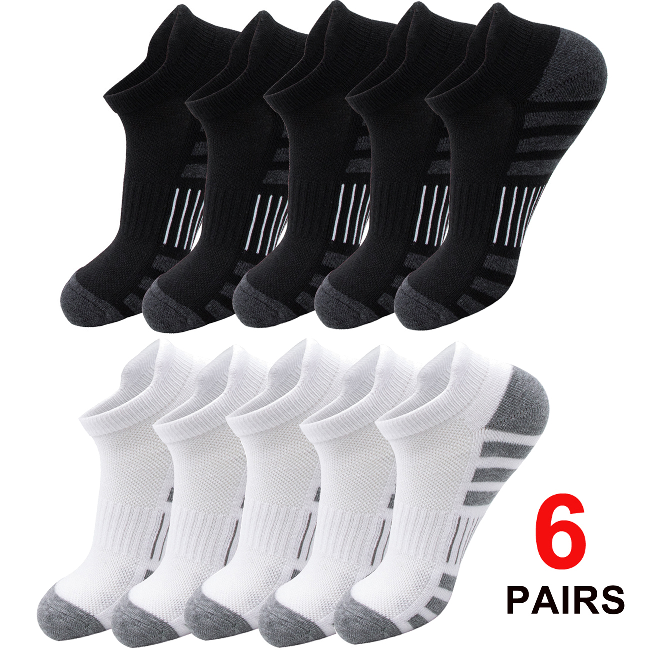 Women'S Ankle Accessories - 6/24 Pairs Cushioned Breathable Ankle Athletic