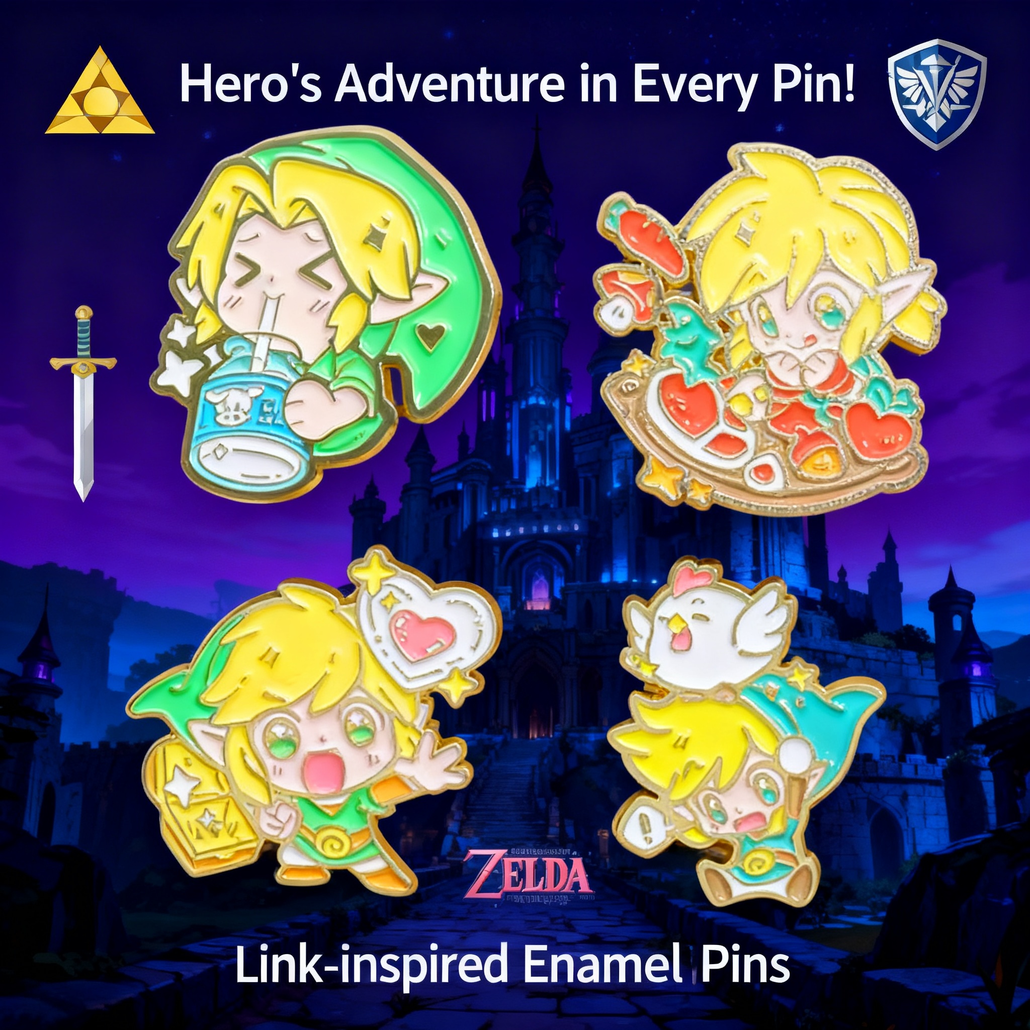 Women Accessories Trendy - Adventure Game Badges Enamel Pin Brooches