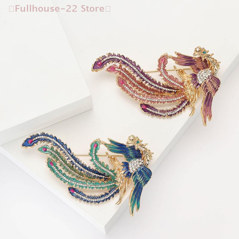 Women'S Accessories Categories - 【MAX-22】Fashion Phoenix Brooches Unisex Enamel Animal