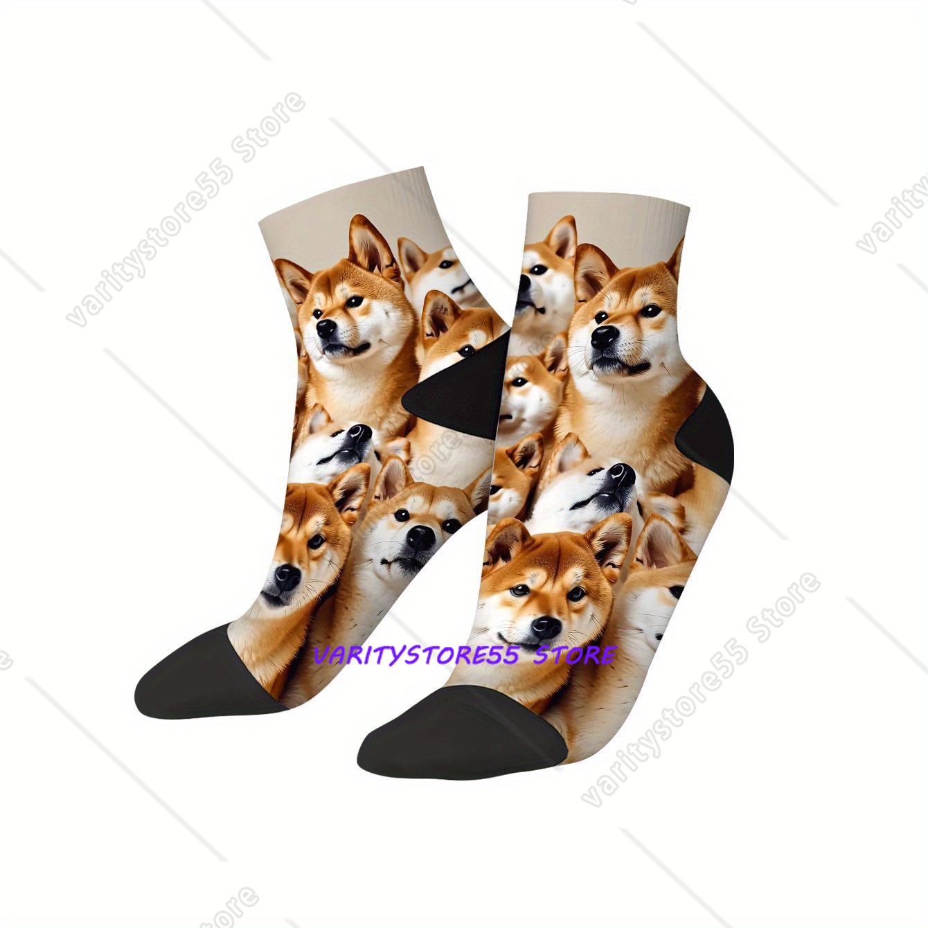 Women'S Ankle Accessories - Cute Shiba Inu Print Ankle Socks