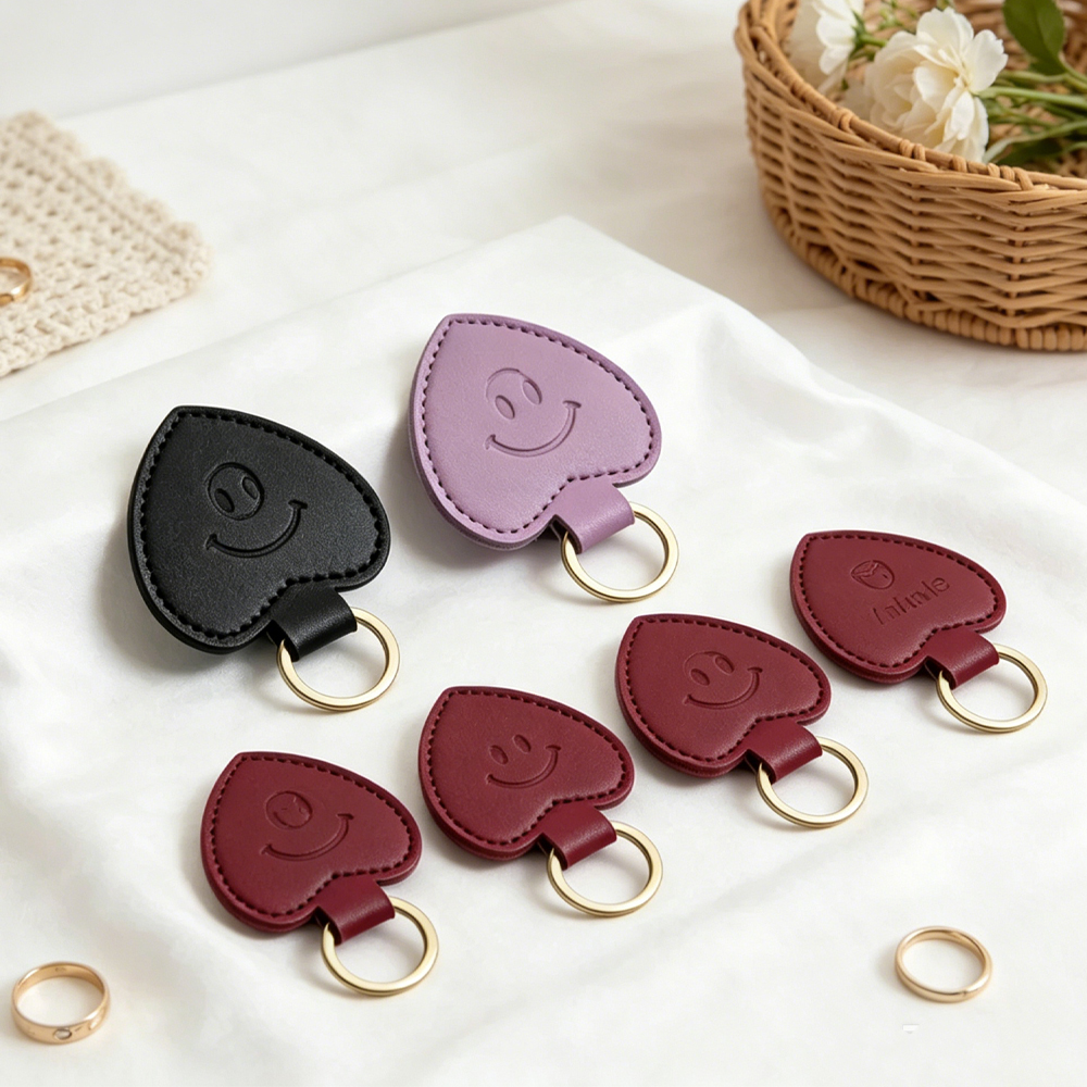 Women Accessories Logo - Bulk Personalized Logo Heart-Shaped PU Leather