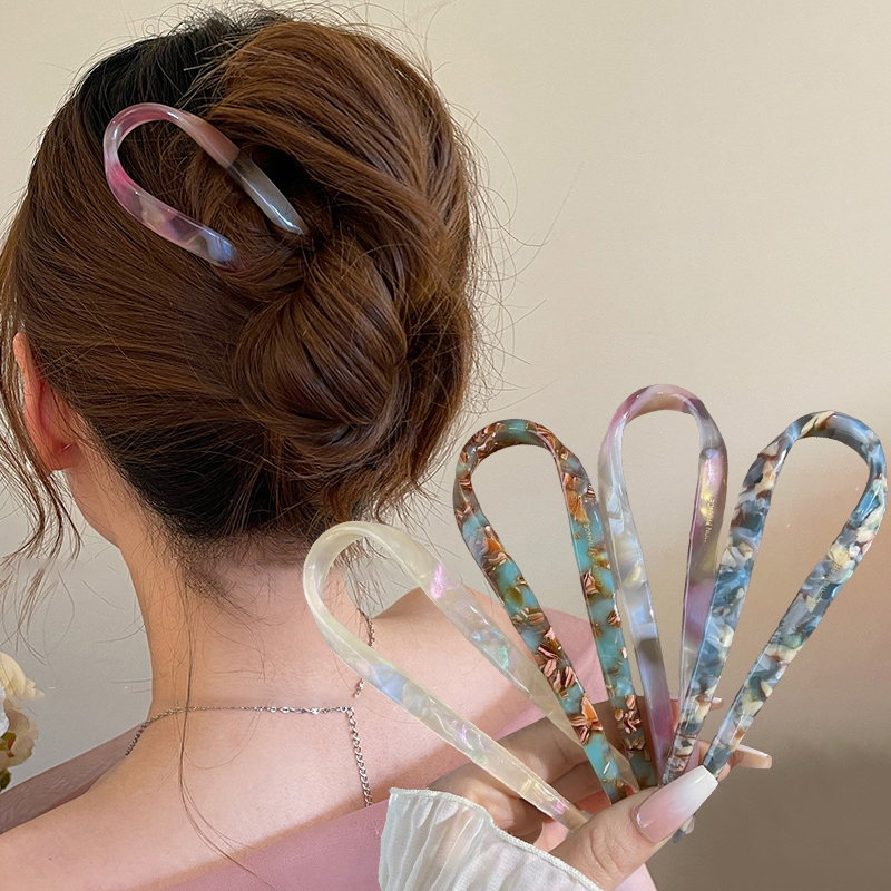Young Women'S Accessories - U-Shaped Hair Sticks Acetate Acrylic Hair