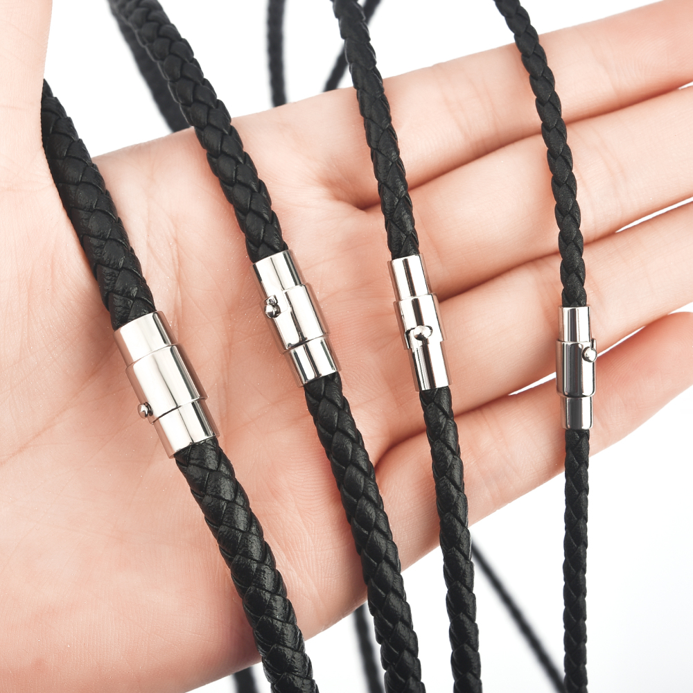 Women Accessories Chain - 45/50/60cm Leather Necklace Wax Rope With