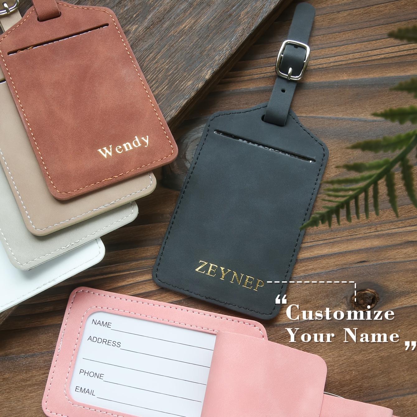 Women Accessories Logo - Personalize Initials Luggage Tag Custom Letters