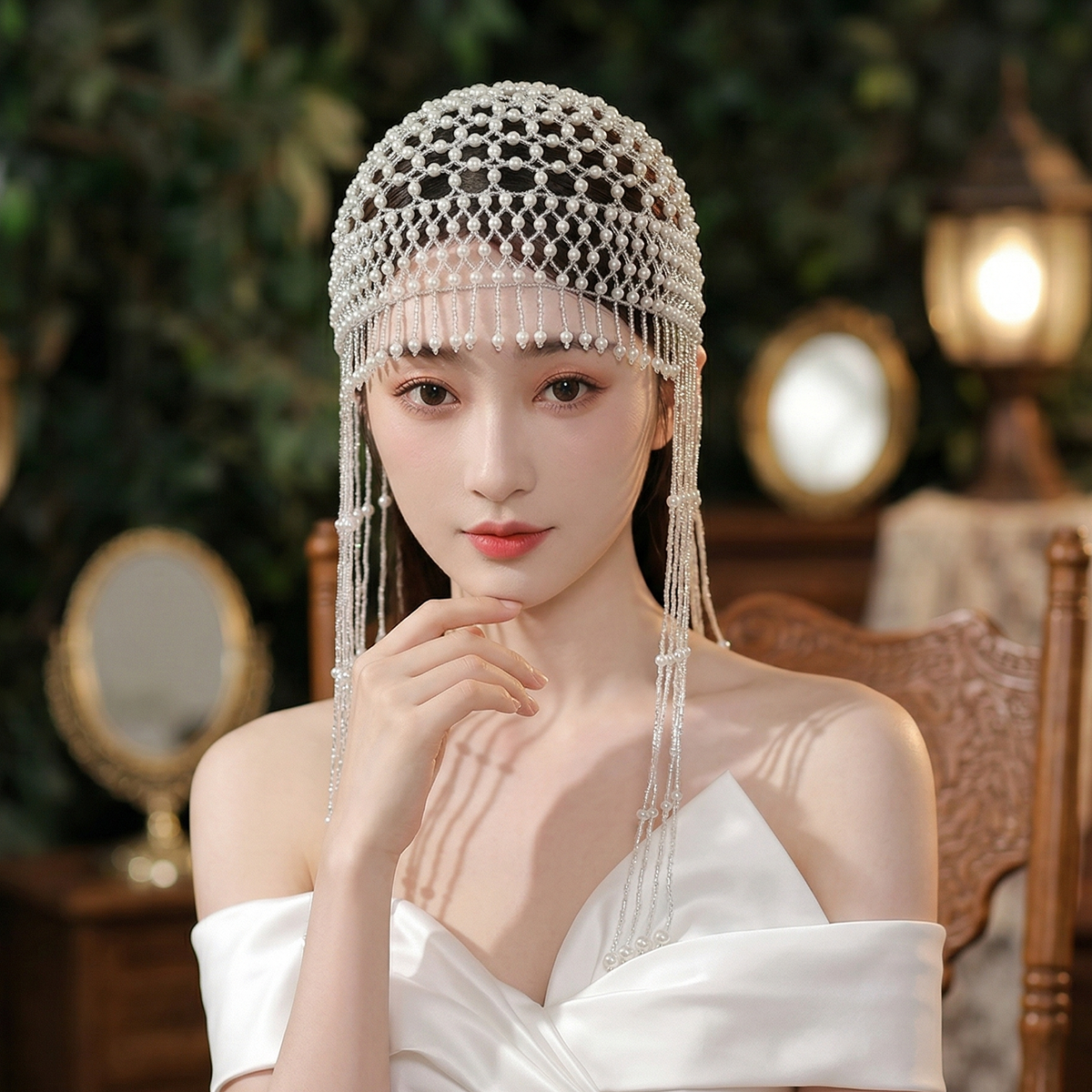 Luxury Pearls Beaded Headwrap  - Young Women'S Accessories review and price