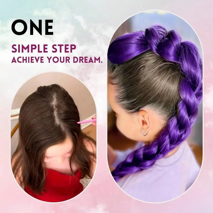 24Inch Purple Ponytail Hair Ex - Hair Band Elastic review and price
