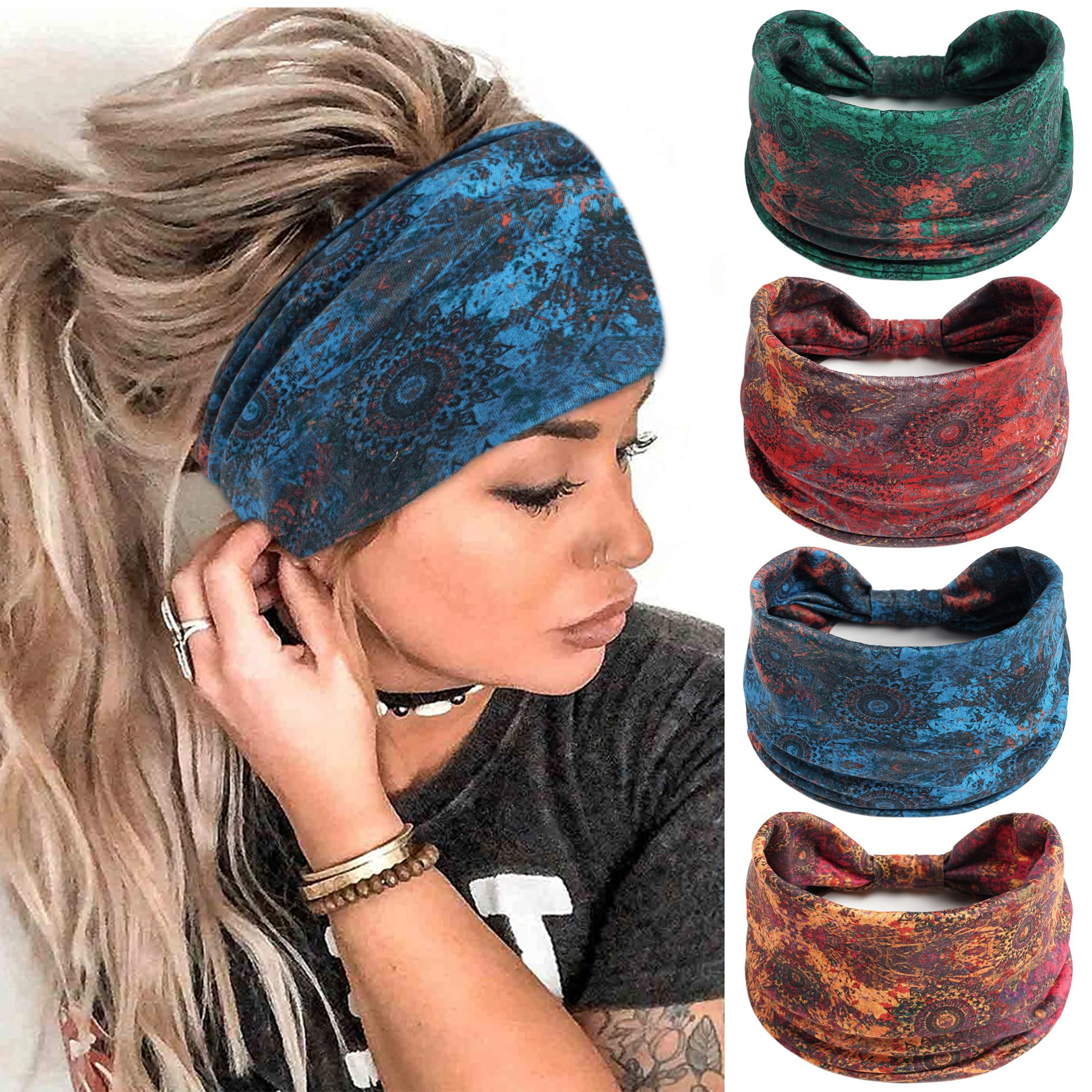 Boho Headbands for Women Knott - Women'S Yoga Accessories review and price