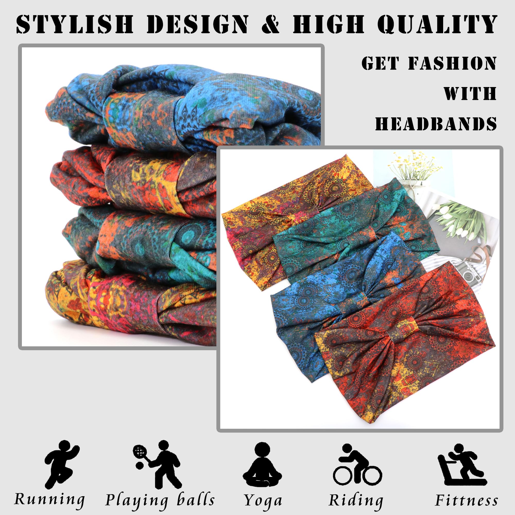 Boho Headbands for Women Knott - Women'S Yoga Accessories review and price