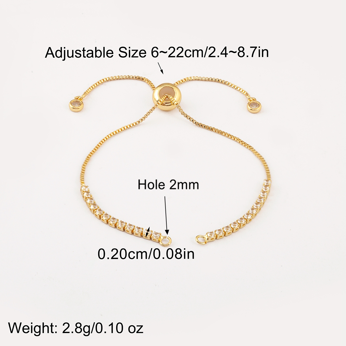 Nidin Hot White Zircon Paralle - Women Accessories Chain review and price