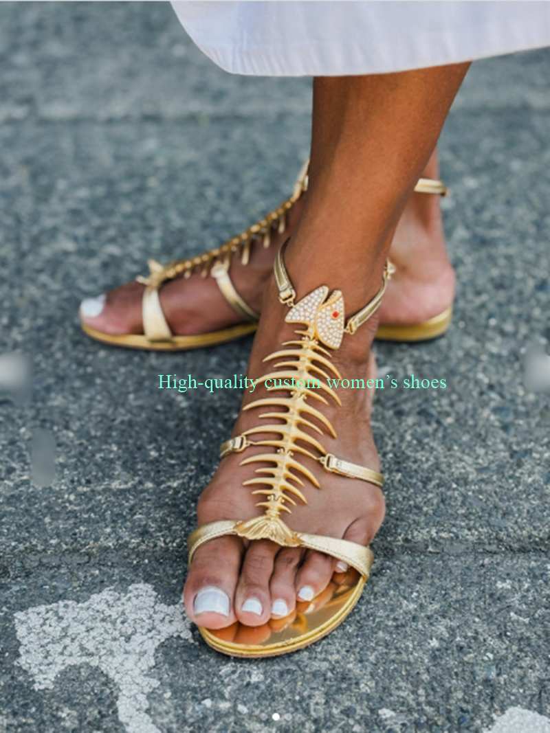 Golden Round Head Open Toes Fi - Women'S Ankle Accessories review and price