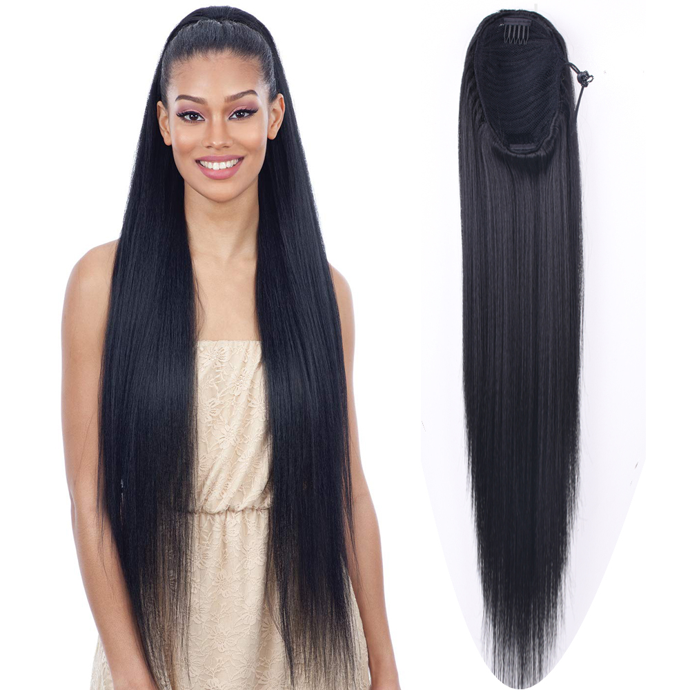 30inch Long Afro Puff Yaki Str - Hair Band Elastic review and price
