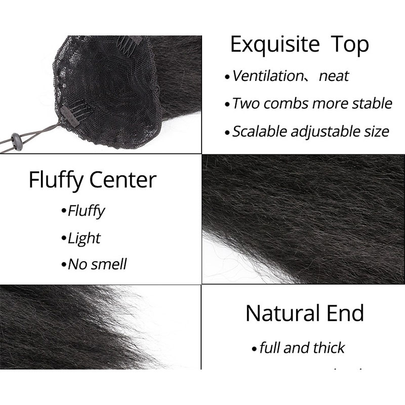 Drawstring Ponytail Hair Exten - Hair Band Elastic review and price