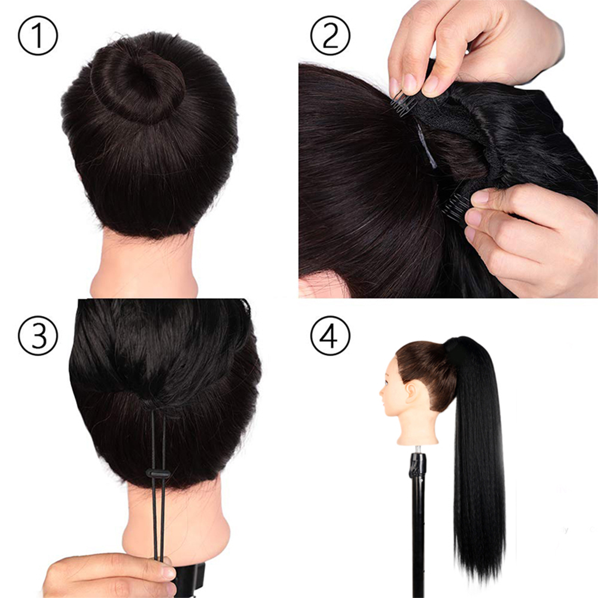 Drawstring Ponytail Hair Exten - Hair Band Elastic review and price