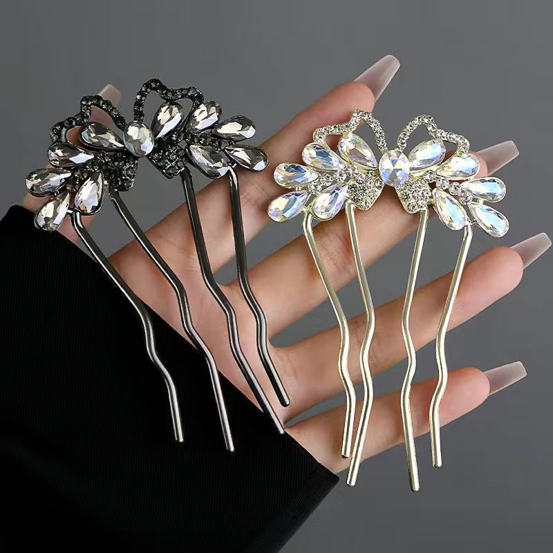 Fashion Rhinestones U-Shaped H - Women Accessories Trendy review and price