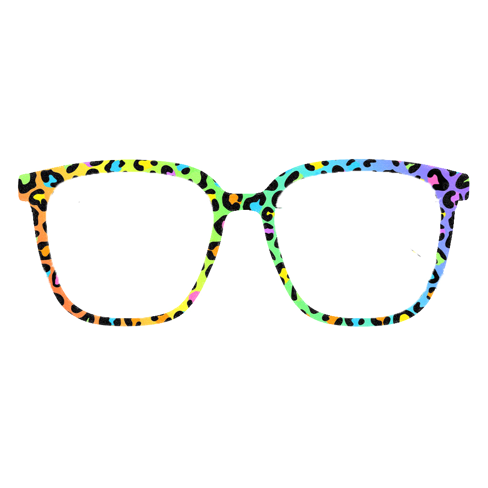 Trendy Rainbow Leopard Print S - Women Accessories Trendy review and price