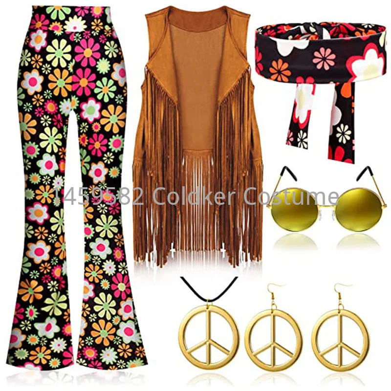 Hippie Costume Women Peace Lov - Women'S Accessories In The 70S review and price