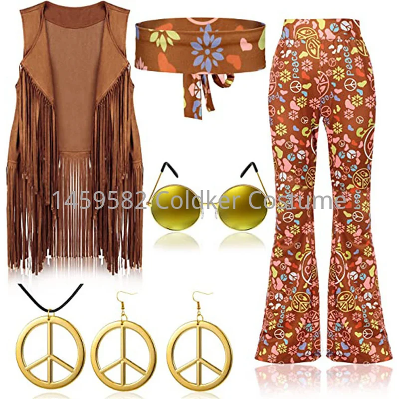 Hippie Costume Women Peace Lov - Women'S Accessories In The 70S review and price