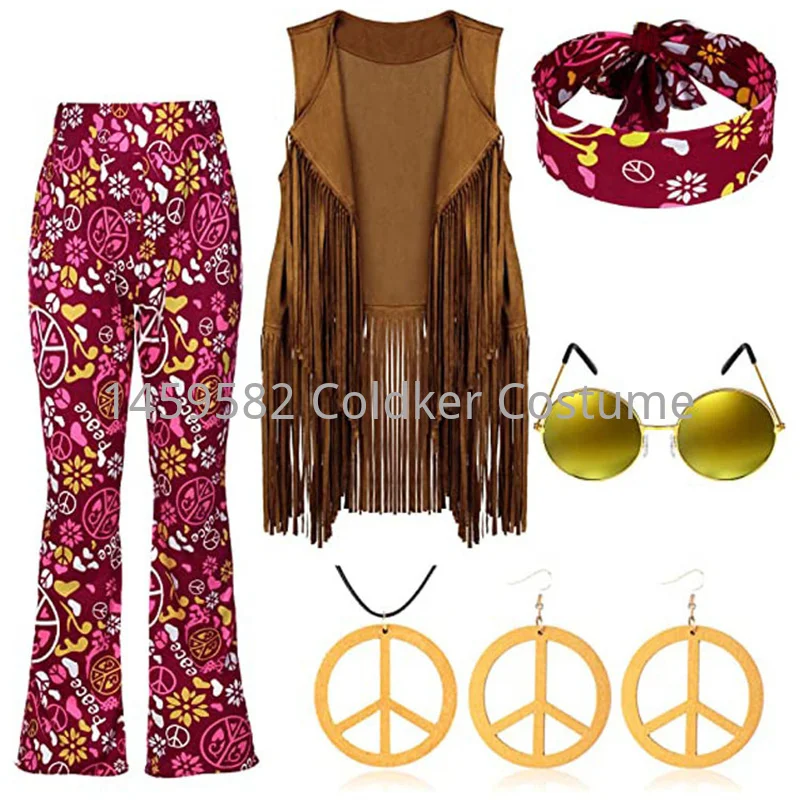 Hippie Costume Women Peace Lov - Women'S Accessories In The 70S review and price