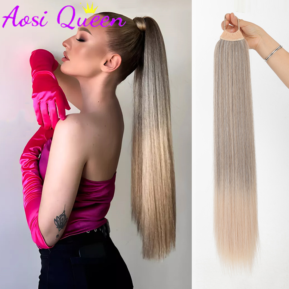 AOSI  Wig Ponytail Female 2024 - Hair Band Elastic review and price