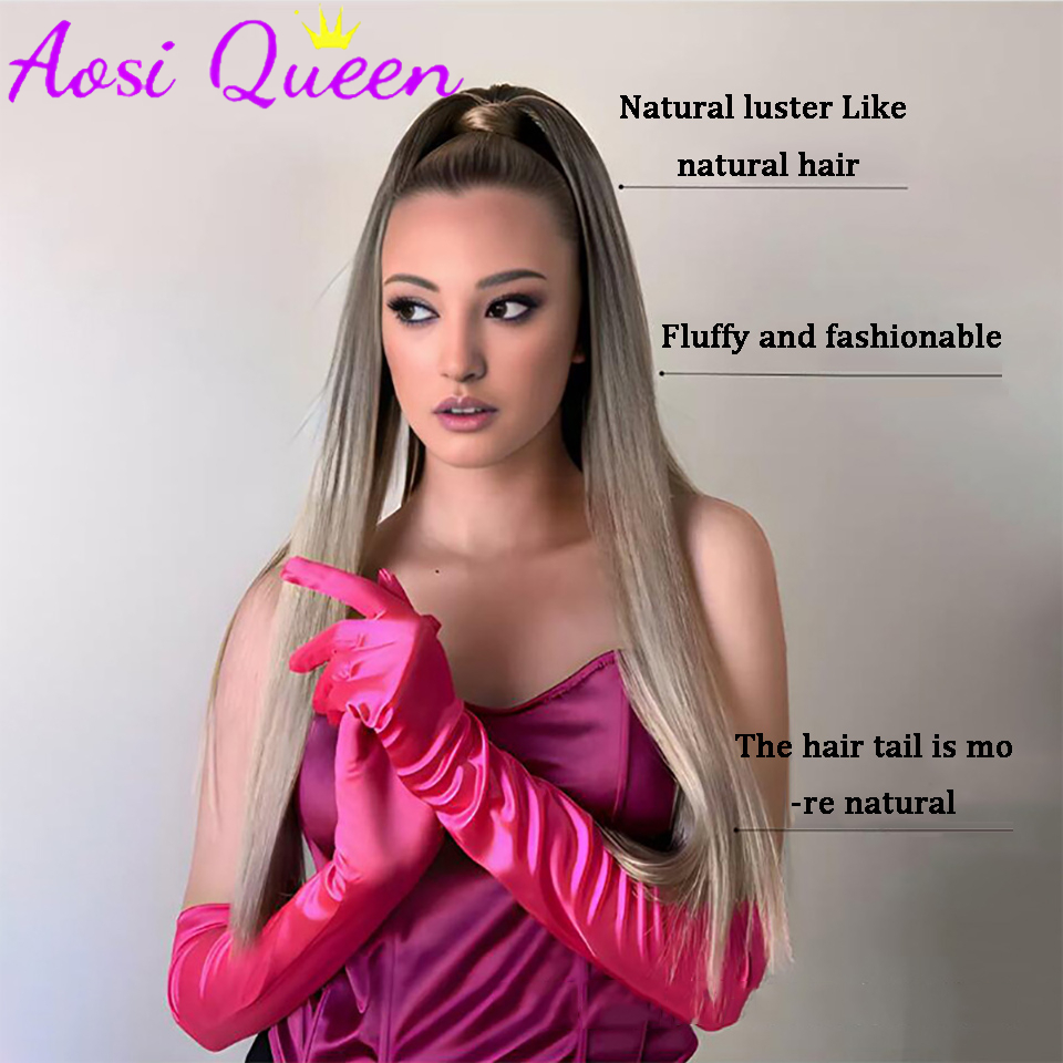 AOSI  Wig Ponytail Female 2024 - Hair Band Elastic review and price