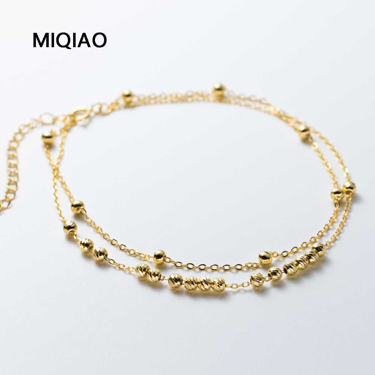 MIQIAO 925 Sterling Silver Ank - Beaded Anklet Chain review and price