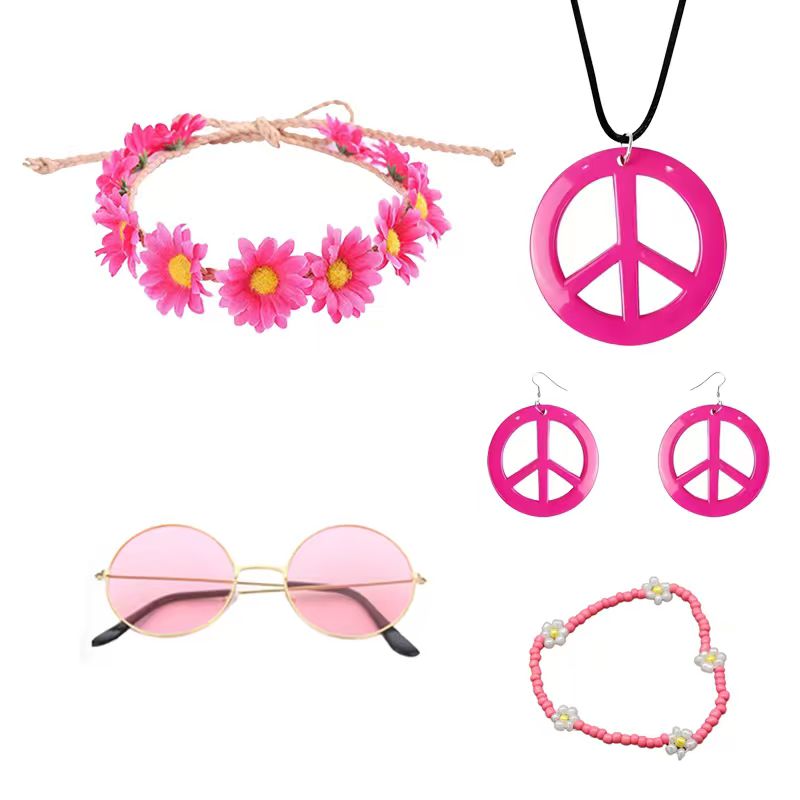 PESENAR Hippie Costume Accesso - Women'S Accessories In The 70S review and price