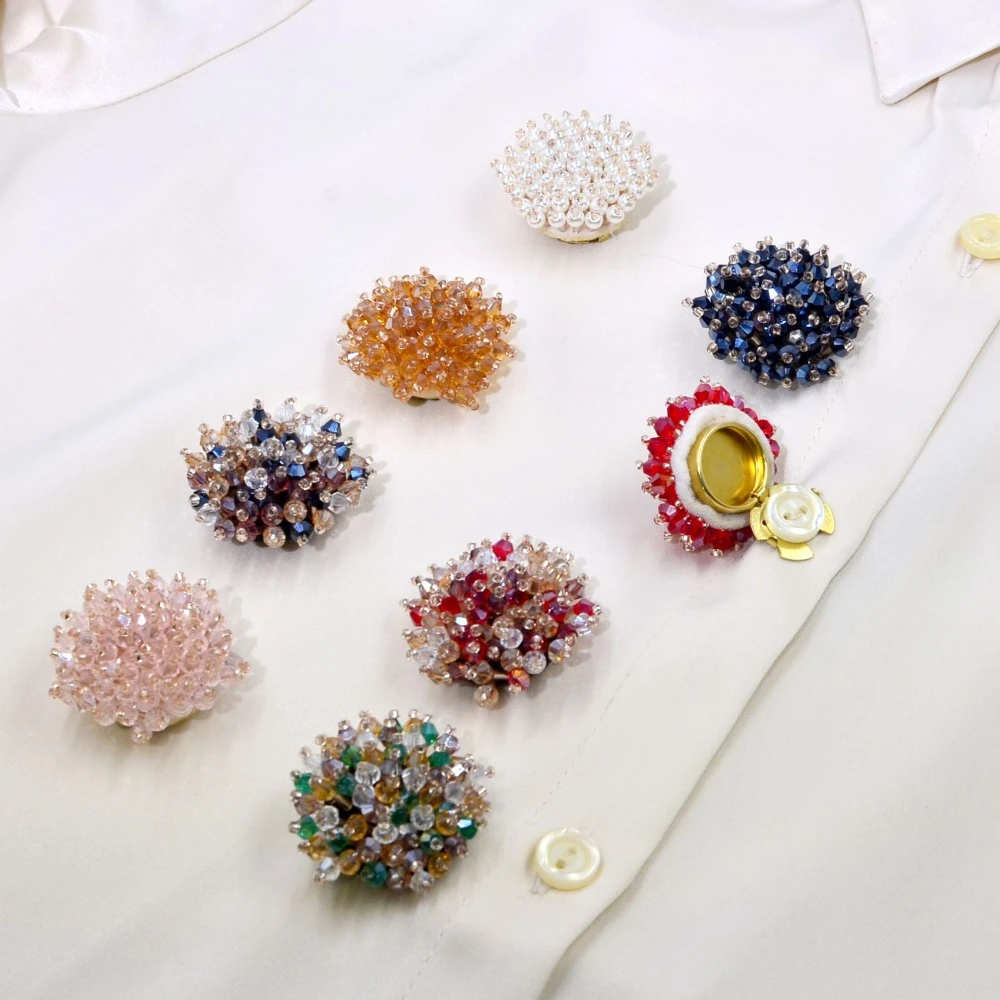 2PCS Elegant Button Covers Han - Women Accessories Trendy review and price