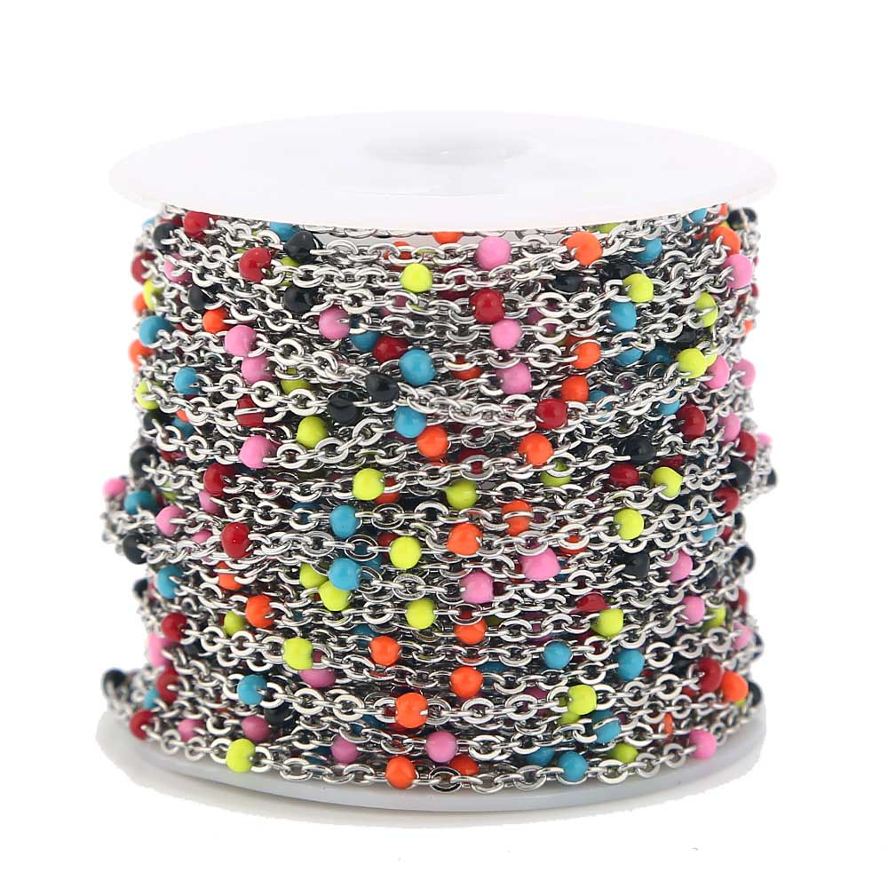 2mm Width 2M Stainless Steel C - Beaded Anklet Chain review and price