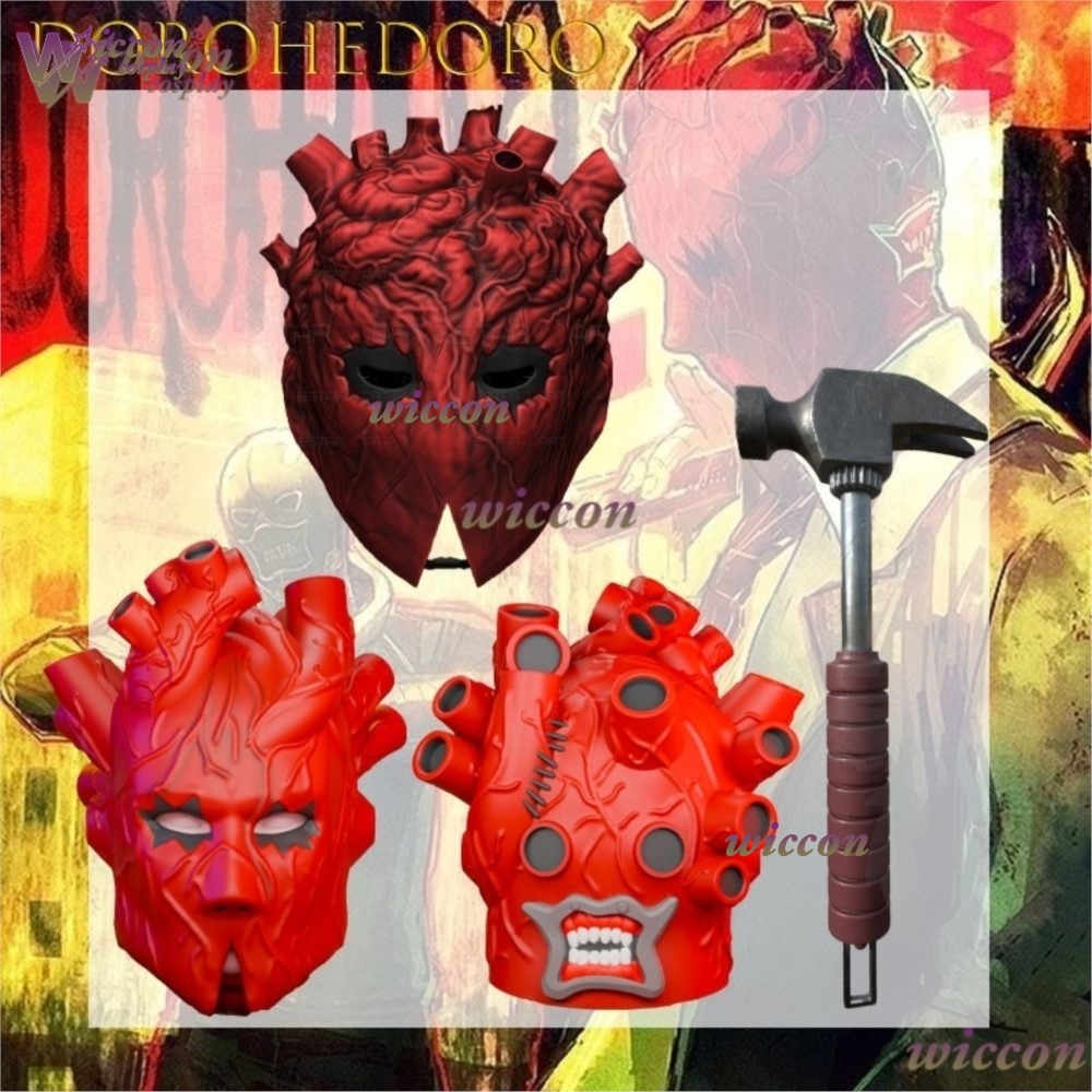 Dorohedoro Shin Heart Mask Lat - Women Accessories Sale review and price