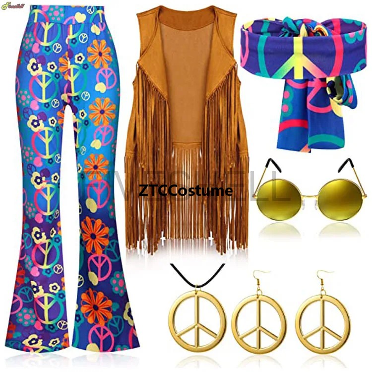 Hippie Costume Women 60s 70s P - Women'S Accessories In The 70S review and price
