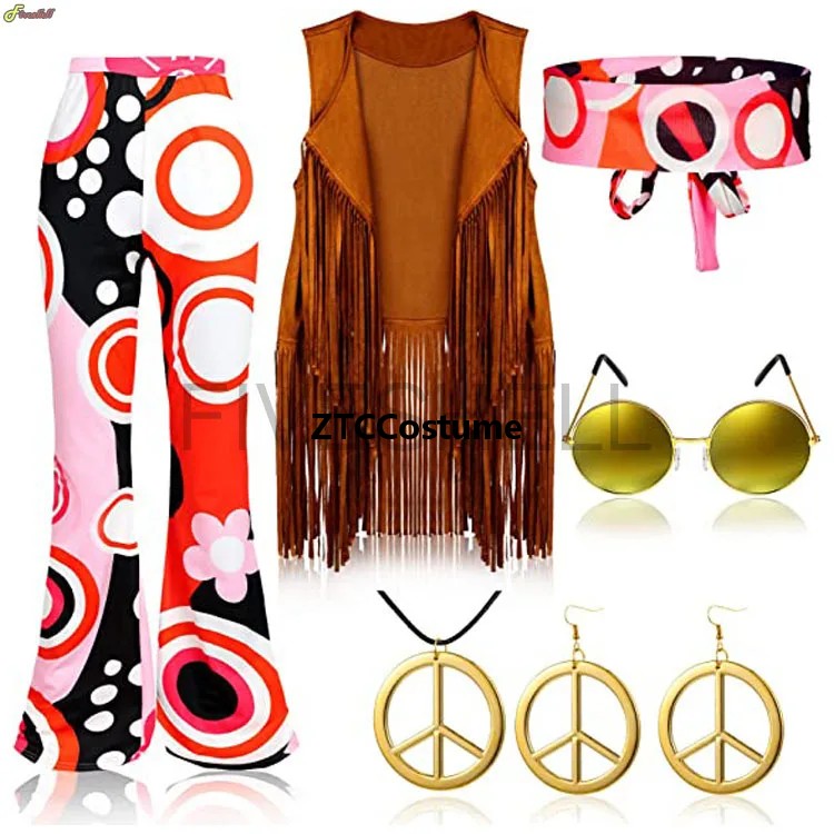 Hippie Costume Women 60s 70s P - Women'S Accessories In The 70S review and price