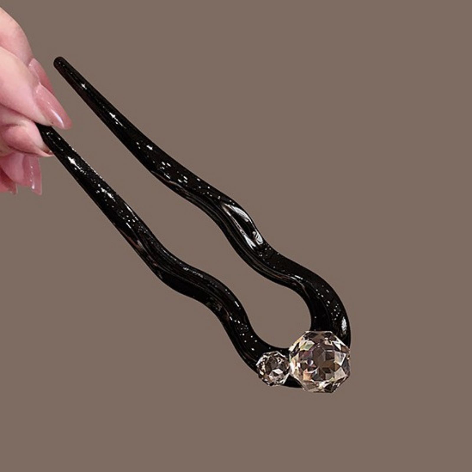 1PC Crystal Hair Fork,Black El - Young Women'S Accessories review and price