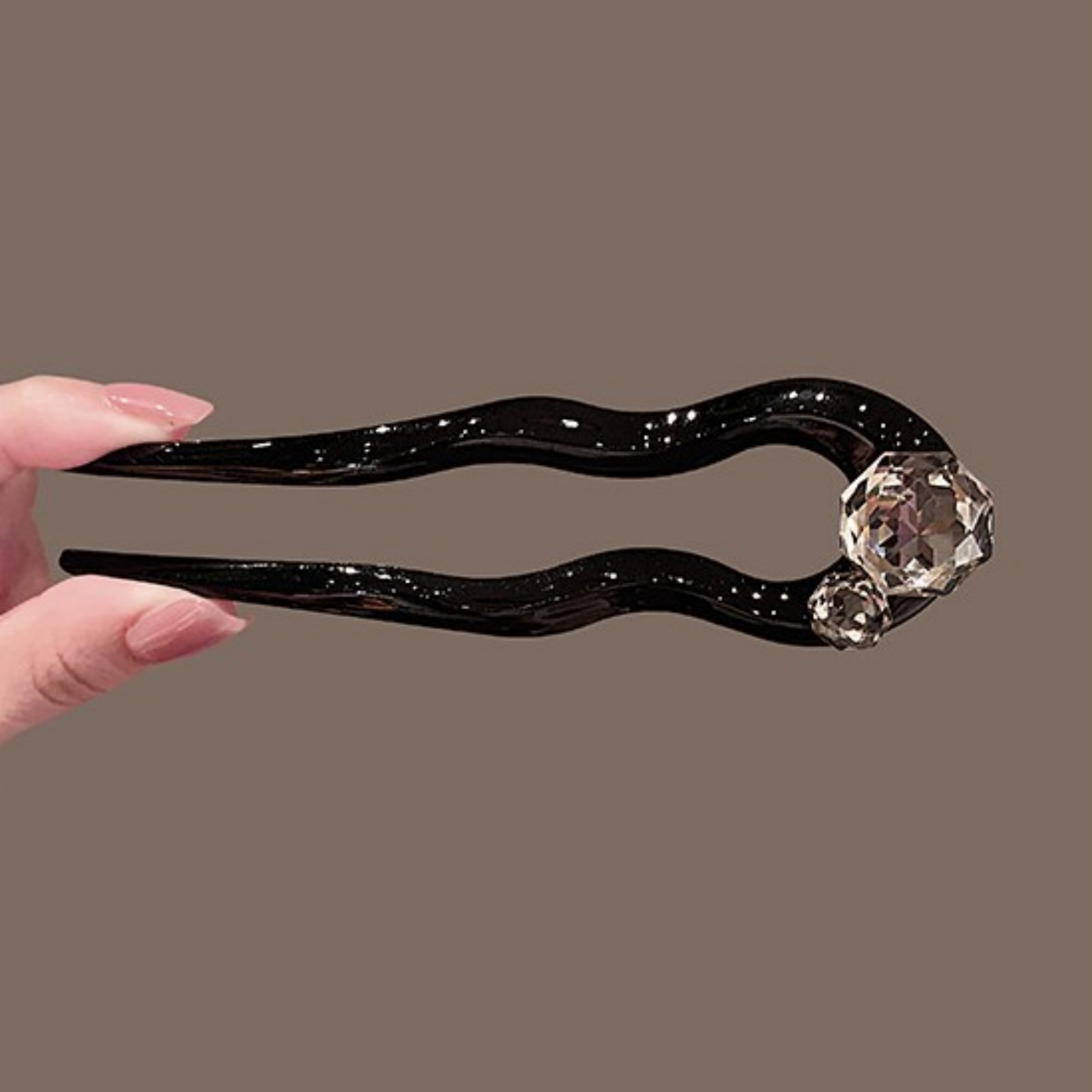 1PC Crystal Hair Fork,Black El - Young Women'S Accessories review and price