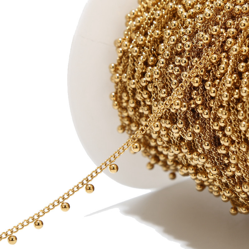 1 Meter Stainless Steel Drop B - Beaded Anklet Chain review and price