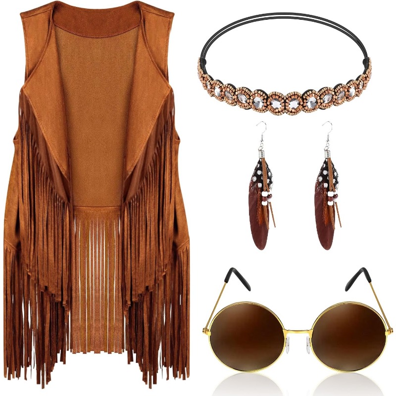 5 Pcs Hippie Costume Accessori - Women'S Accessories In The 70S review and price