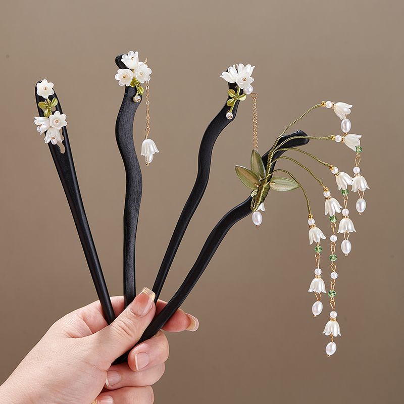 Wooden Flower Hairpin Vintage  - Young Women'S Accessories review and price