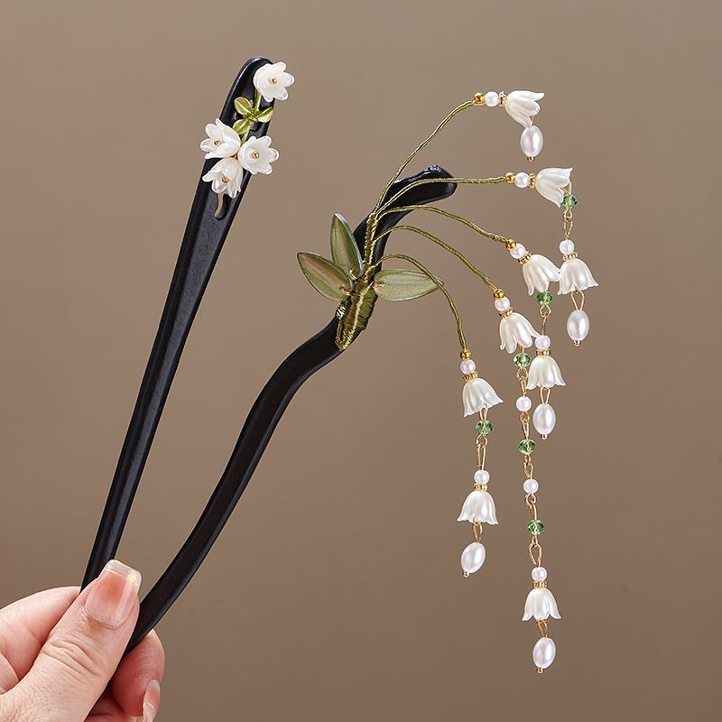 Wooden Flower Hairpin Vintage  - Young Women'S Accessories review and price