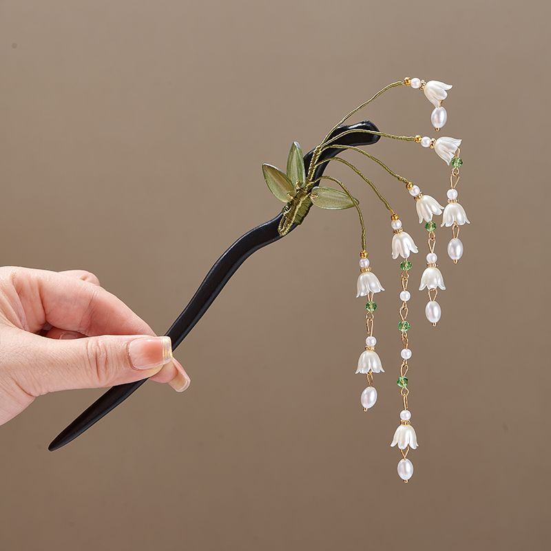 Wooden Flower Hairpin Vintage  - Young Women'S Accessories review and price