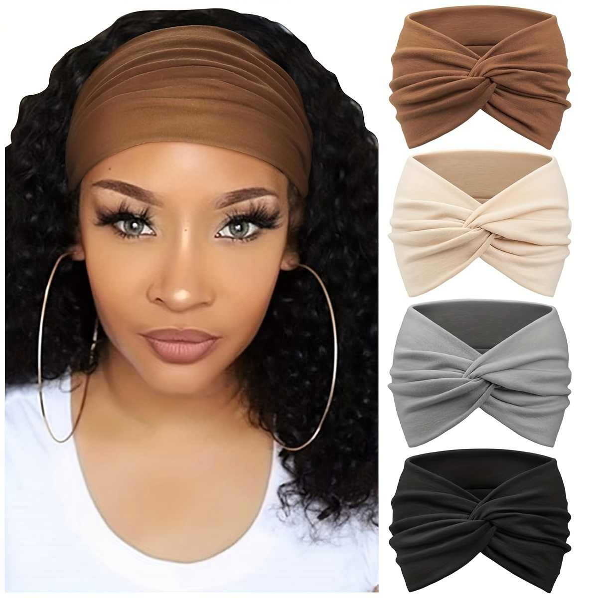 4pcs Women's Wide Headbands, T - Women'S Yoga Accessories review and price