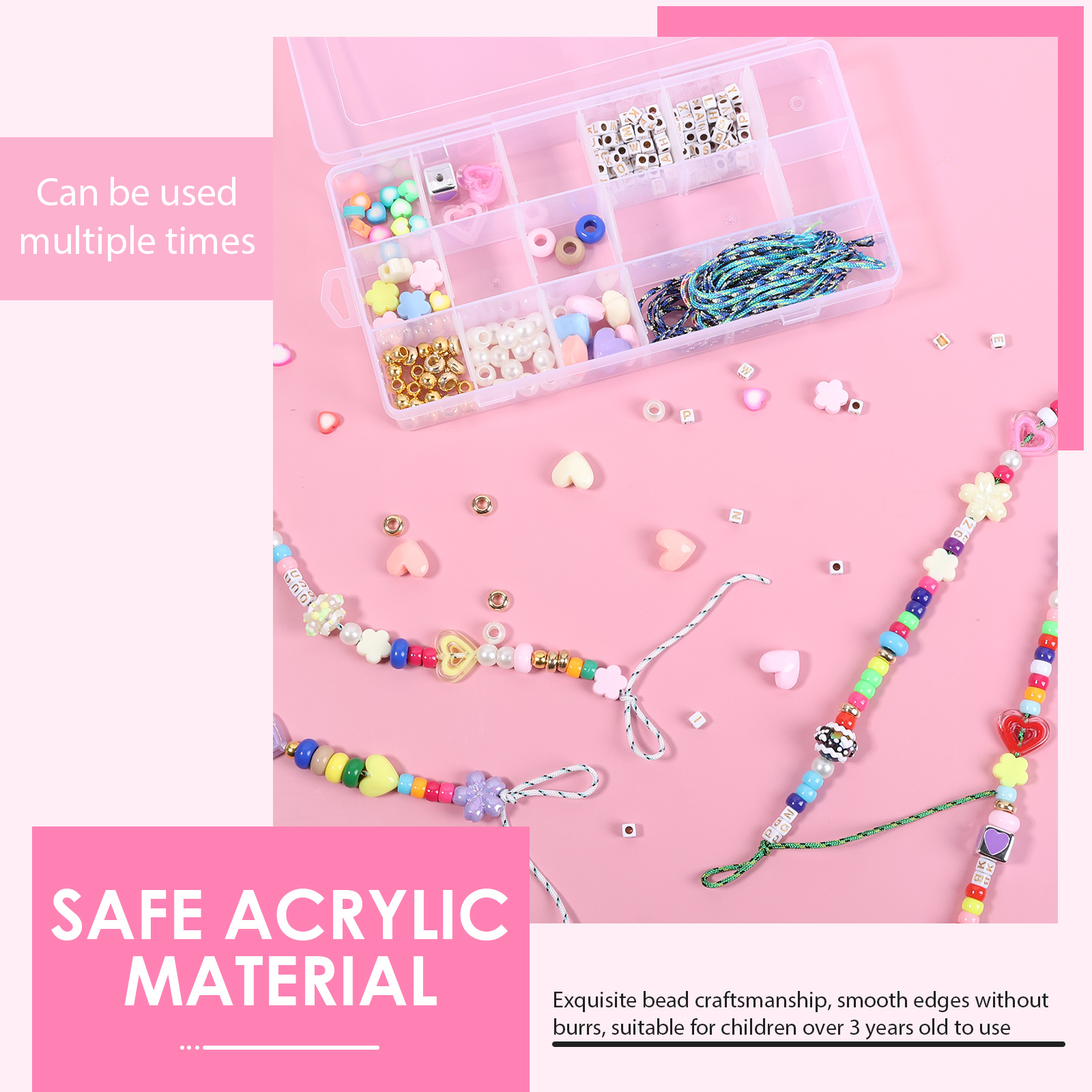 421PCS Beaded Keychain Making  - Women Accessories Chain review and price