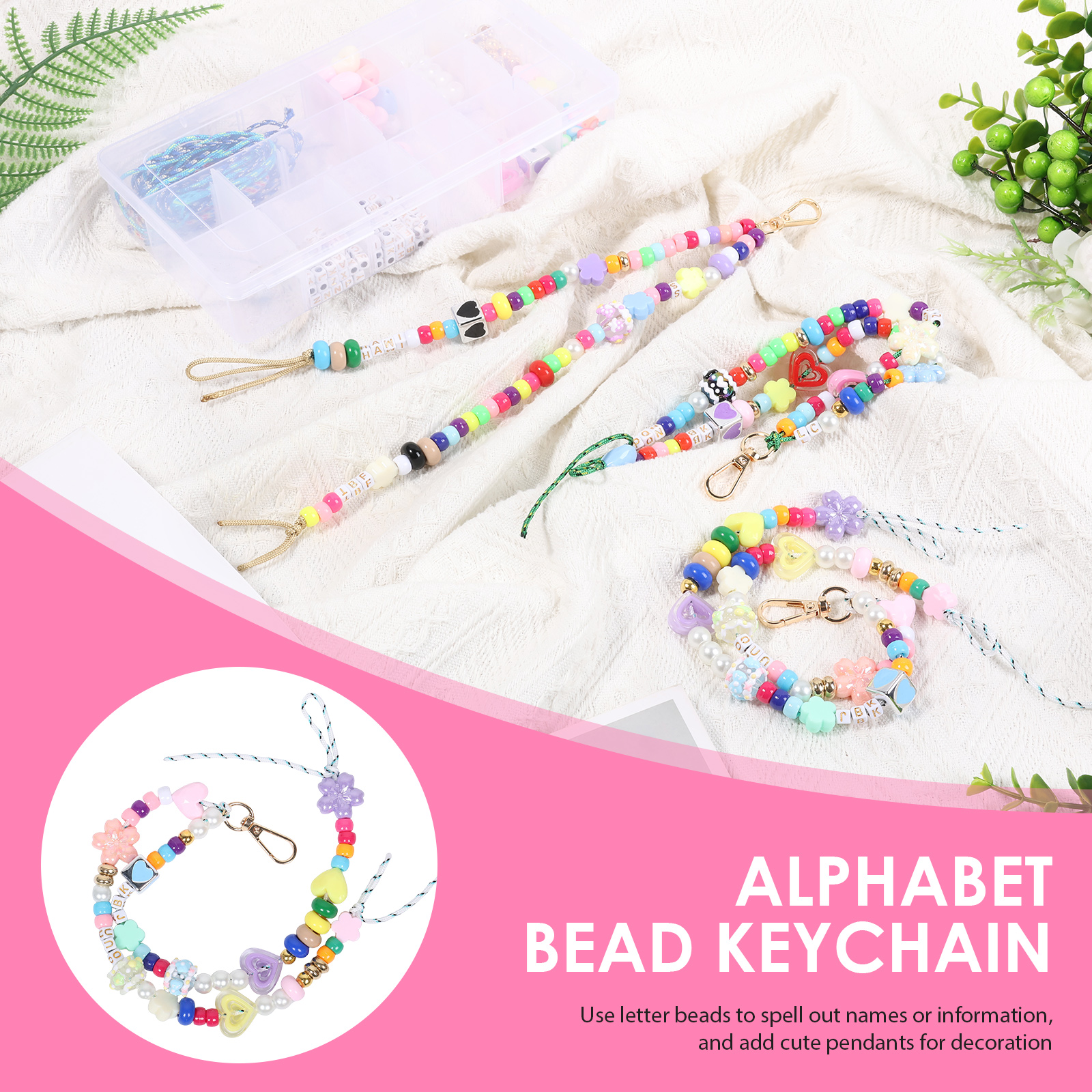 421PCS Beaded Keychain Making  - Women Accessories Chain review and price