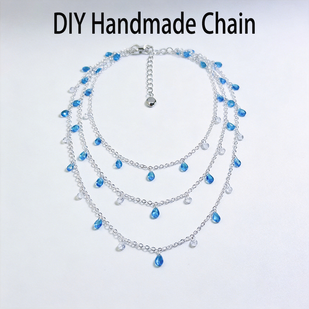 0.51/2 M Summer Blue Clear Cry - Beaded Anklet Chain review and price