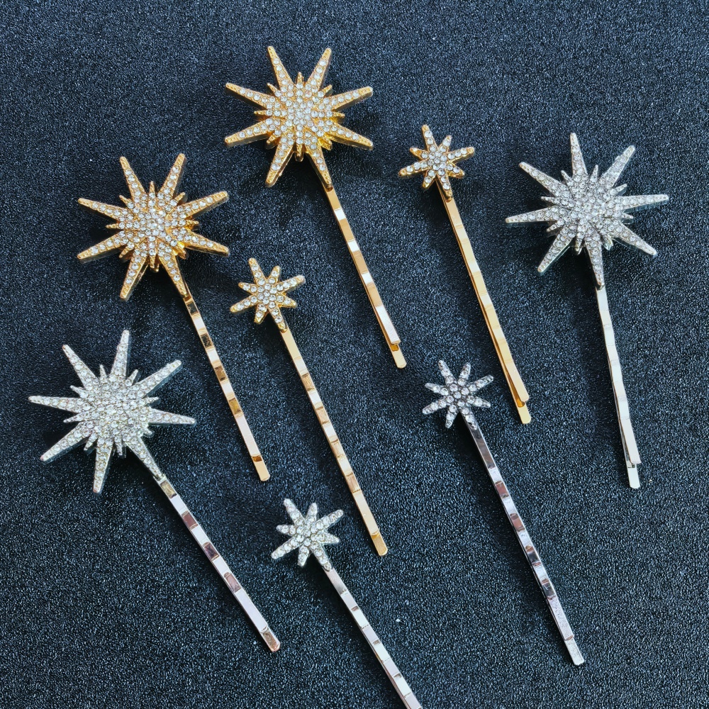3/4 pcs set Crystal Star Hairp - Young Women'S Accessories review and price