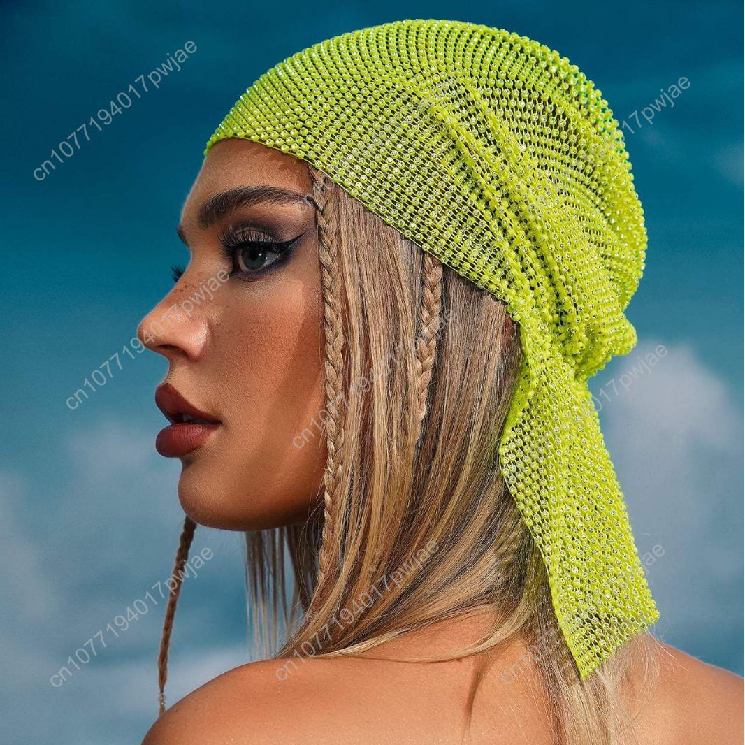 Rhinestone Fishnet Beanie — St - Women Accessories Trendy review and price