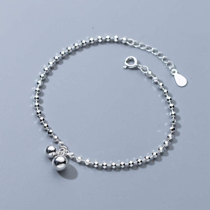 925 Sterling Silver Diamond-Cu - Beaded Anklet Chain review and price