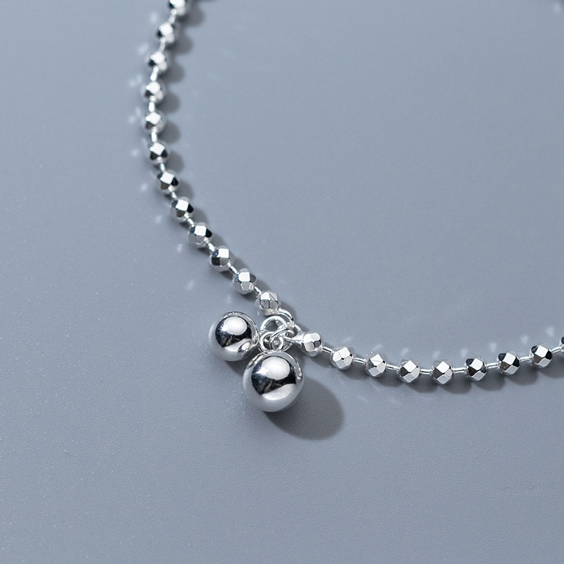 925 Sterling Silver Diamond-Cu - Beaded Anklet Chain review and price
