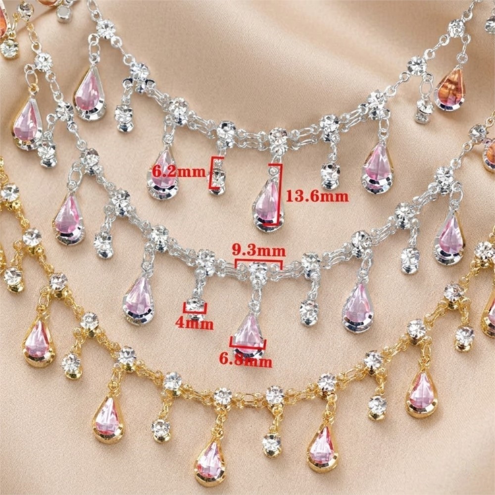 0.5/1m Teardrop Rhinestone Tas - Women Accessories Chain review and price